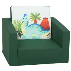  Mama Kiddies® Jednolôžková rozkladacia pohovka- Mint Dino