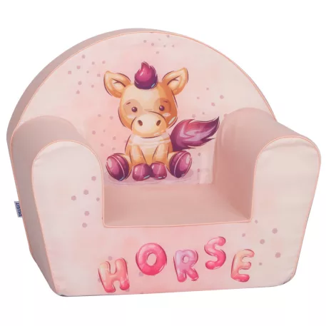 Mama Kiddies® prémiové detské kreslo - Pink Horse