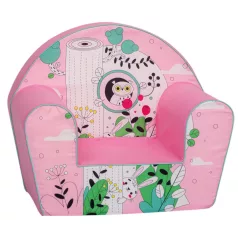 Mama Kiddies® prémiové detské kreslo - Owl in the Circle