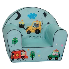 Mama Kiddies® prémiové detské kreslo - Night Excavator