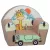 Mama Kiddies® prémiové detské kreslo - Giraffe on the Jeep