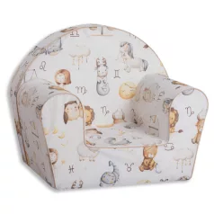   Mama Kiddies® prémiové detské kreslo - Animals All - Over