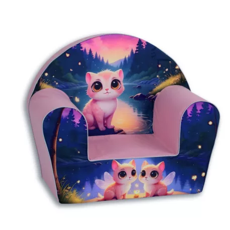 Mama Kiddies® prémiové detské kreslo - Pink Kitten