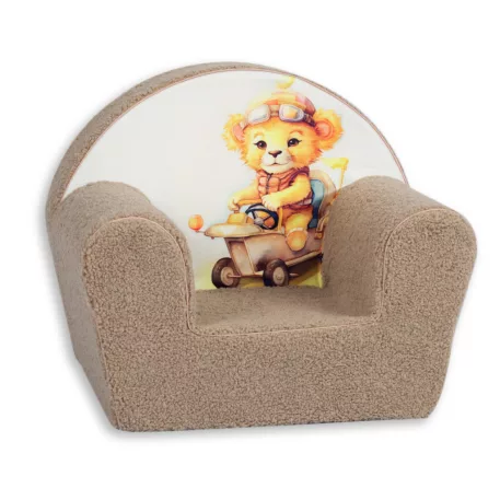 Mama Kiddies® prémiové detské kreslo - Sherpa Bear