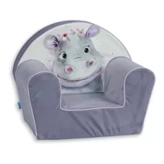 Mama Kiddies® prémiové detské kreslo - Hippo Velvet