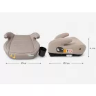 Mama Kiddies® i-Size HappyRide podsedák (125–150 cm) s ISOFIX upevnením v béžovej farbe s motívom žirafy – DARČEK držiak na pohár