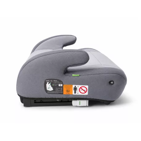 Mama Kiddies® i-Size HappyRide podsedák (125–150 cm) s ISOFIX upevnením v sivej farbe s motívom sloníka – DARČEK držiak na pohár