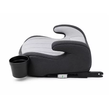 Mama Kiddies® i-Size HappyRide podsedák (125–150 cm) s ISOFIX upevnením v sivej farbe s motívom sloníka – DARČEK držiak na pohár