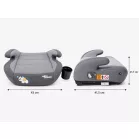 Mama Kiddies® i-Size HappyRide podsedák (125–150 cm) s ISOFIX upevnením v sivej farbe s motívom sloníka – DARČEK držiak na pohár
