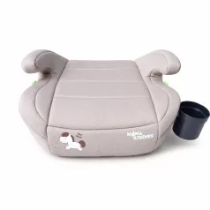   Mama Kiddies® i-Size HappyRide podsedák (125–150 cm) v béžovej farbe s motívom poníka – DARČEK držiak na pohár