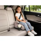 Mama Kiddies® i-Size HappyRide podsedák (125–150 cm) v béžovej farbe s motívom poníka – DARČEK držiak na pohár