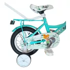 Kelly detský bicykel s rodičovskou rukoväťou – mentolový 12" + darček