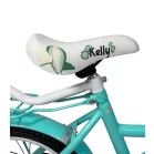 Kelly detský bicykel s rodičovskou rukoväťou – mentolový 16" + darček