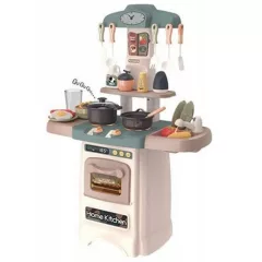   62 cm vysoká Home Kitchen detská kuchynská súprava s 29 doplnkami v olivovej farbe