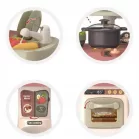 62 cm vysoká Home Kitchen detská kuchynská súprava s 29 doplnkami v olivovej farbe