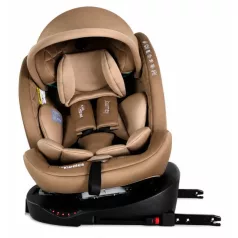   ISOFIX 360° otočná autosedačka Mama Kiddies® iSize Journey (40–150 cm) v béžovej farbe, slnečná clona ako darček