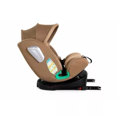   ISOFIX 360° otočná autosedačka Mama Kiddies® iSize Journey (40–150 cm) v béžovej farbe, slnečná clona ako darček