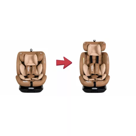 Mama Kiddies® Journey i-Size autosedačka 40–150 cm, ISOFIX, 360° + Top Tether – béžová + darček