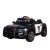 Elektrické policajné auto s diaľkovým ovládaním v čiernej farbe