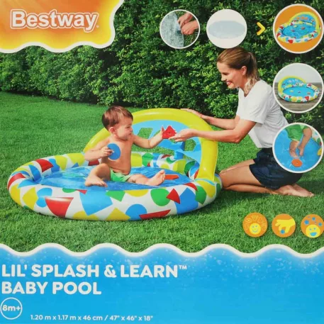 Detský nafukovací bazénik s vankúšikom BESTWAY 52378 – 120 cm
