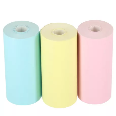 3 ks farebných papierových roliek pre mini termálnu tlačiareň 5,7 cm x 3 m
