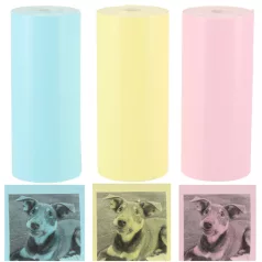   3 ks farebných papierových roliek pre mini termálnu tlačiareň 5,7 cm x 3 m