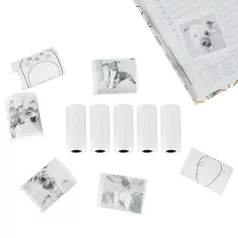   Samolepiace termopapierové rolky do mini tlačiarne – 5,7 cm x 4,5 m – 5 ks