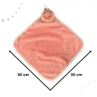 Detská osuška na ruky 30x30cm ružová - melón 