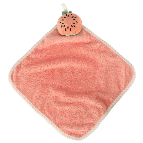 Detská osuška na ruky 30x30cm ružová - melón 