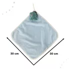 Detská osuška na ruky 30x30cm modrá - dinosaurus