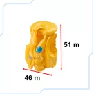 Bestway Swim Safe nafukovacia detská plávacia vesta – 51 × 46 cm