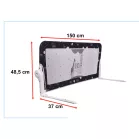 Zábrana proti pádu 150 cm v čiernej farbe