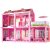Ružový detský domček s bábikou pre malé dievčatká