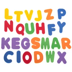 Kúpeľová hra s písmenami a číslami