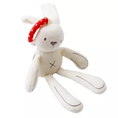 Plyšový zajačik na postieľku a na kočík - 28 cm