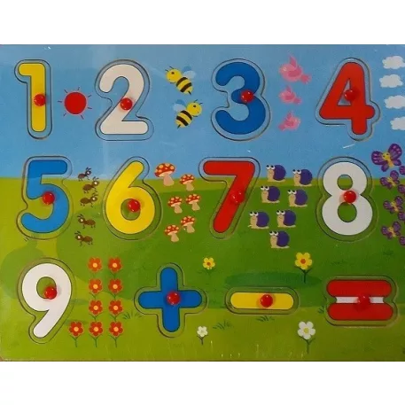  PUZZLE drevené s číslami