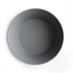Mushie okrúhla miska 2 ks . smoke