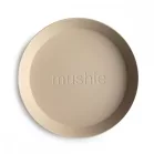 Mushie okrúhla miska 2 ks - Vanilla