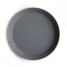 Mushie okrúhla miska 2 ks - Smoke