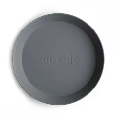 Mushie okrúhla miska 2 ks - Smoke