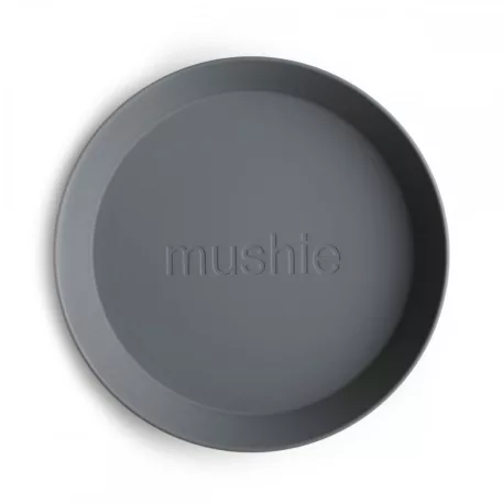 Mushie okrúhla miska 2 ks - Smoke