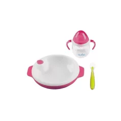 Nuvita jedálenská súprava - pink