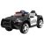 Sport GT elektrické policajné auto s dvojitým motorom v čiernej farbe a s koženým sedadlo,  s rodičovským diaľkovým ovládaním 