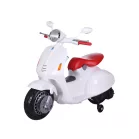 Elektrická detská motorka v štýle Vespa, 12 V – bielo-červená