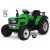 Elektrický traktor s diaľkovým ovládaním v zelenej farbe