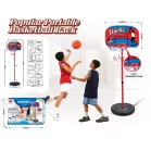 Basketbalový stojan s loptou