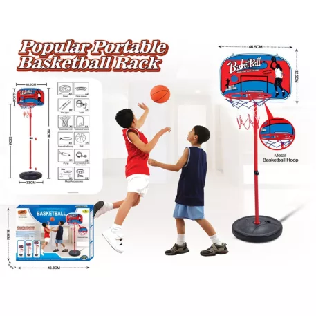 Basketbalový stojan s loptou