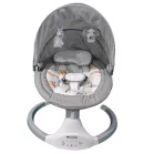 Mama Kiddies® prémiová 2-v-1 elektrická hojdačka a lehátko s diaľkovým ovládaním v sivej farbe + darčeky