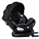 Mama Kiddies® Turbo Wings i-Size otočná autosedačka 40–150 cm, ISOFIX, 360°, Top Tether – tmavosivá + darček