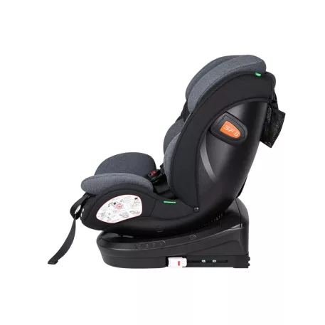 Mama Kiddies® Turbo Wings i-Size otočná autosedačka 40–150 cm, ISOFIX, 360°, Top Tether – tmavosivá + darček